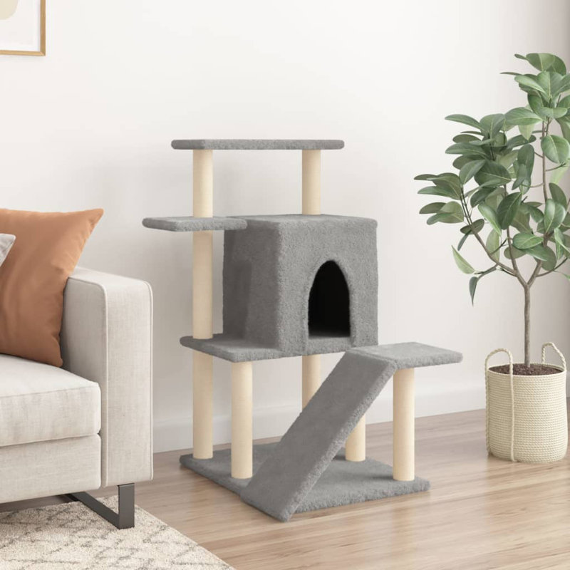 97cm H Cat Tree, Light Grey
