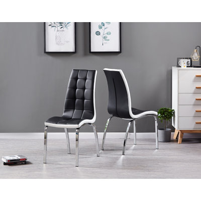 Shresbury 47cm H Upholstered Metal Side Chair