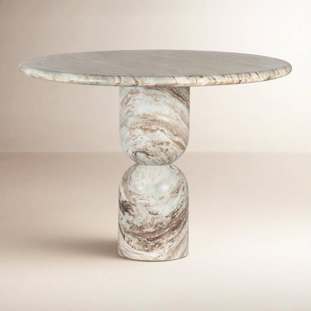 Figueroa Dining Table, 30" H x 42" W x 42" D, Sawar Marble