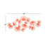 Orange Metal Floral Home Wall Decor