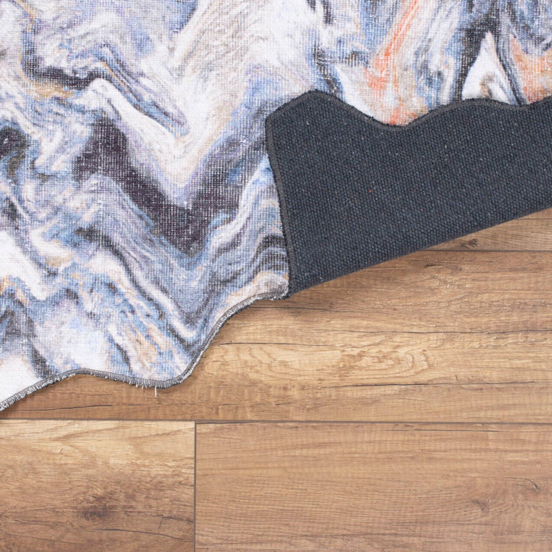 Premium 100% Polyester Area Rug, 6.9 x 10.2 ft | 1850 g/m², 0.2 in Pile Height | Recycled Poly Cotton Underside | Machine Washable at 30°C | Soft, Durable, Eco-Friendly Design for Modern Living Spaces