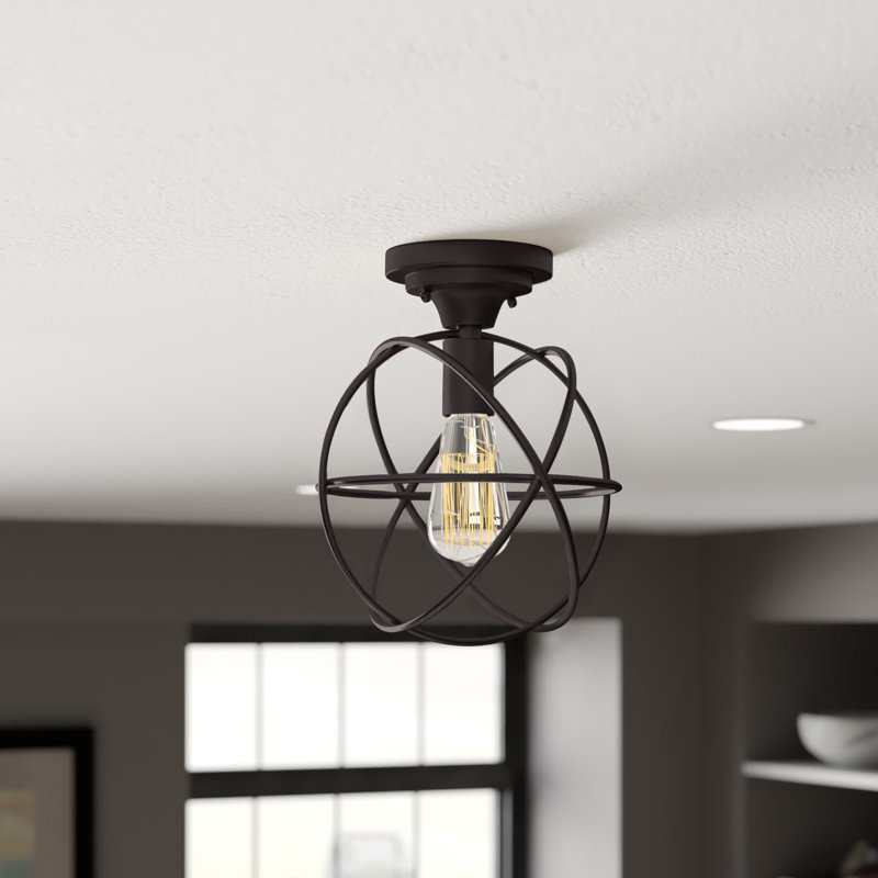 Kimbro Semi Flush Mount, Oil Rubbed Bronze