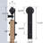 LAZ Black Steel Double Door Barn Door Hardware Kit Standard Double (NOT INCLUDE DOORS)-49603043