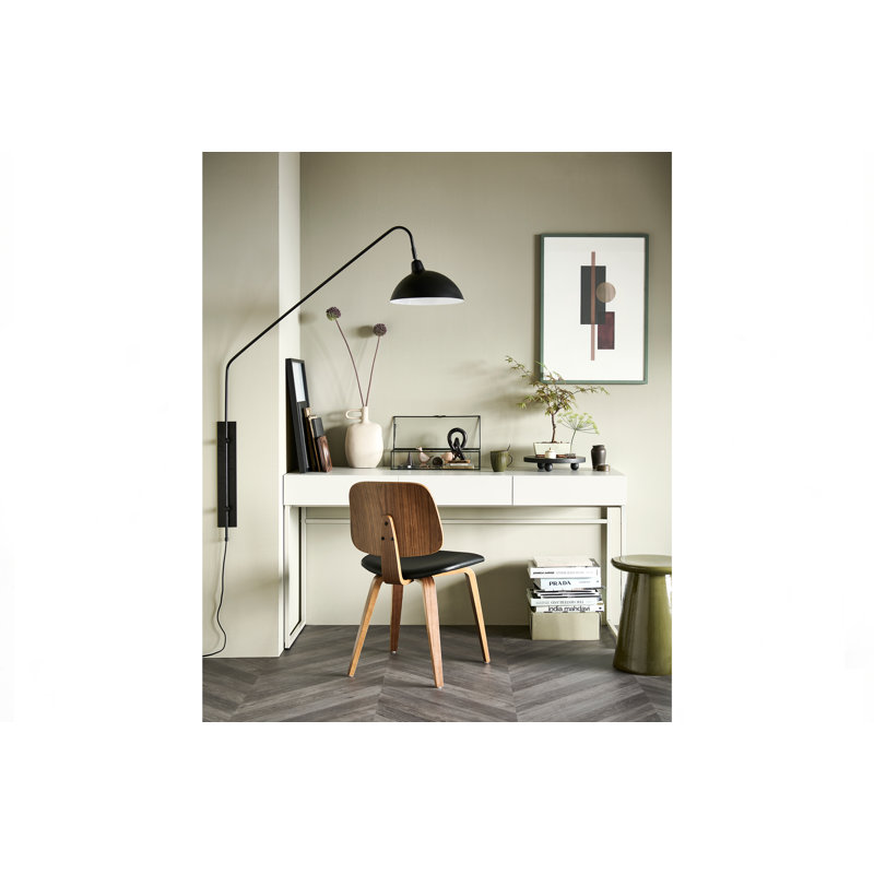 Bianchina Solid Wood Top Metal Base Writing Desk