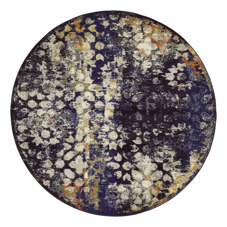 Dimonetta Washable Abstract Indoor Rug