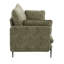 Canapé en tissu avec 2 coussins (coussin compressé)