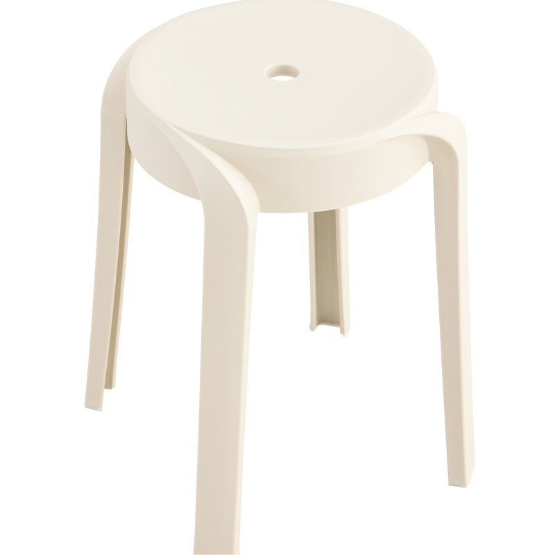 Paquet de 6 tabourets empilables, en plastique, à base coulissante, d'une capacité de 330 lb, d'une hauteur de 18,1 po, d'une largeur de 11,8 po, de 6 tabourets ronds colorés Birthday Idea, conçus par l'utilisateur, d'un poids de 3,35 lb, faciles à t
