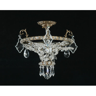 Bazan Crystal Semi Flush Mount