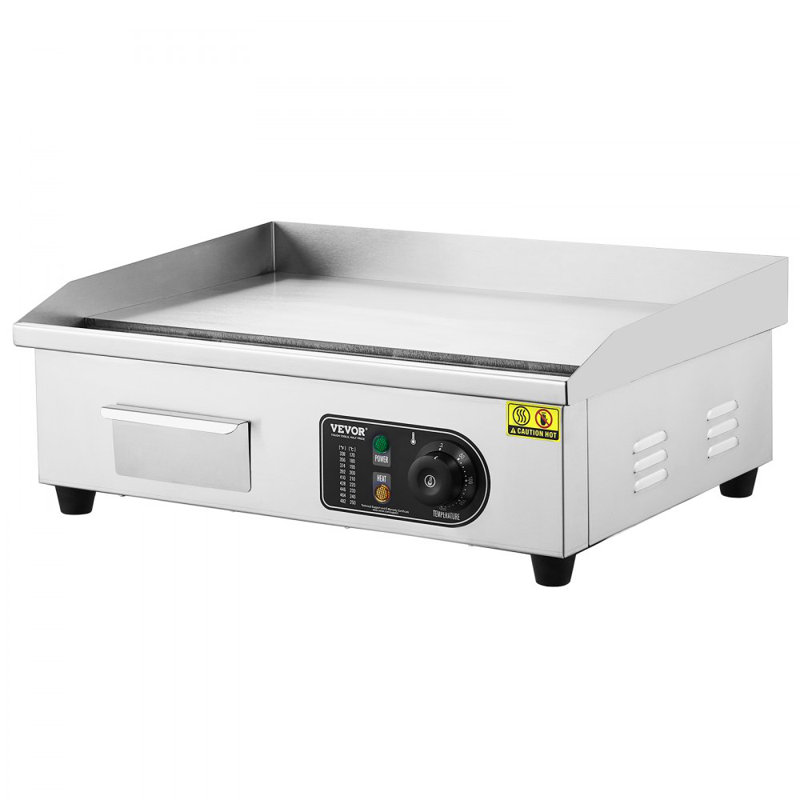 Commercial Electric Griddle 3200 W Countertop Flat Top Grill 122?-572?