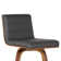 Tabouret de bar et de comptoir pivotant en bois massif Biance Hiram