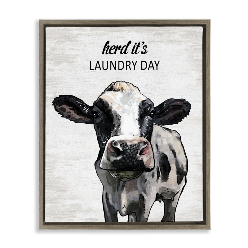 Cadre flottant Herd It's Laundry Day, Cadre flottant orme Montalcino, H 31 po x l 25 po