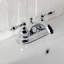 Robinet de salle de bain central à avec drain escamotable abs Vintage-11177866