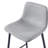 Adam Counter Stool in Grey- Fully Welded Frame with Plastic Glides