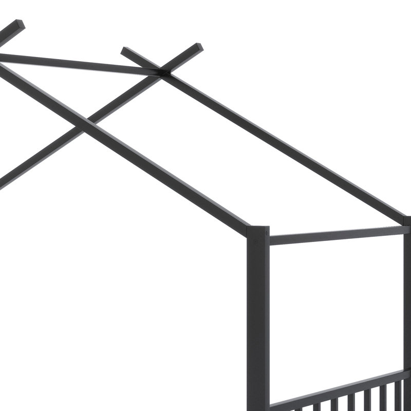 Lit plateforme en métal, Noir