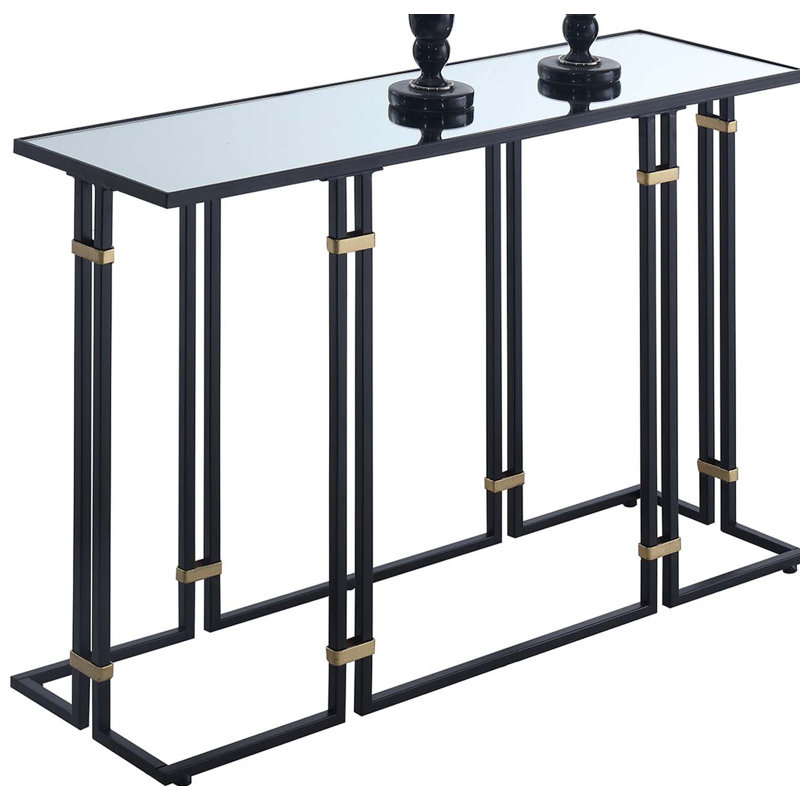 Gowan 42'' Glass Top Console Table