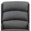 Chaise berçante Fabien en tissu gris