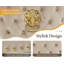 51cm H Velet Upholstered Accent in Khaki-135000305