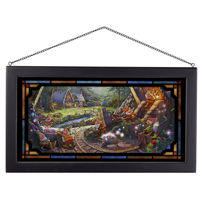 " Disneys Snow White And The Seven Dwarve " by Thomas Kinkade Painting Print