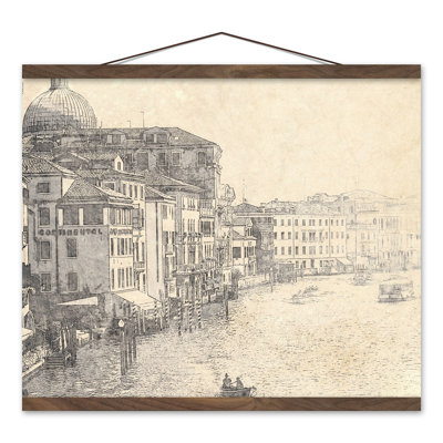 Canal européen-reproduction d’art sur toile