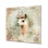 «Vintage Llamas Floral Crown Beauty», art mural lama, reproduction d'art moderne en métal