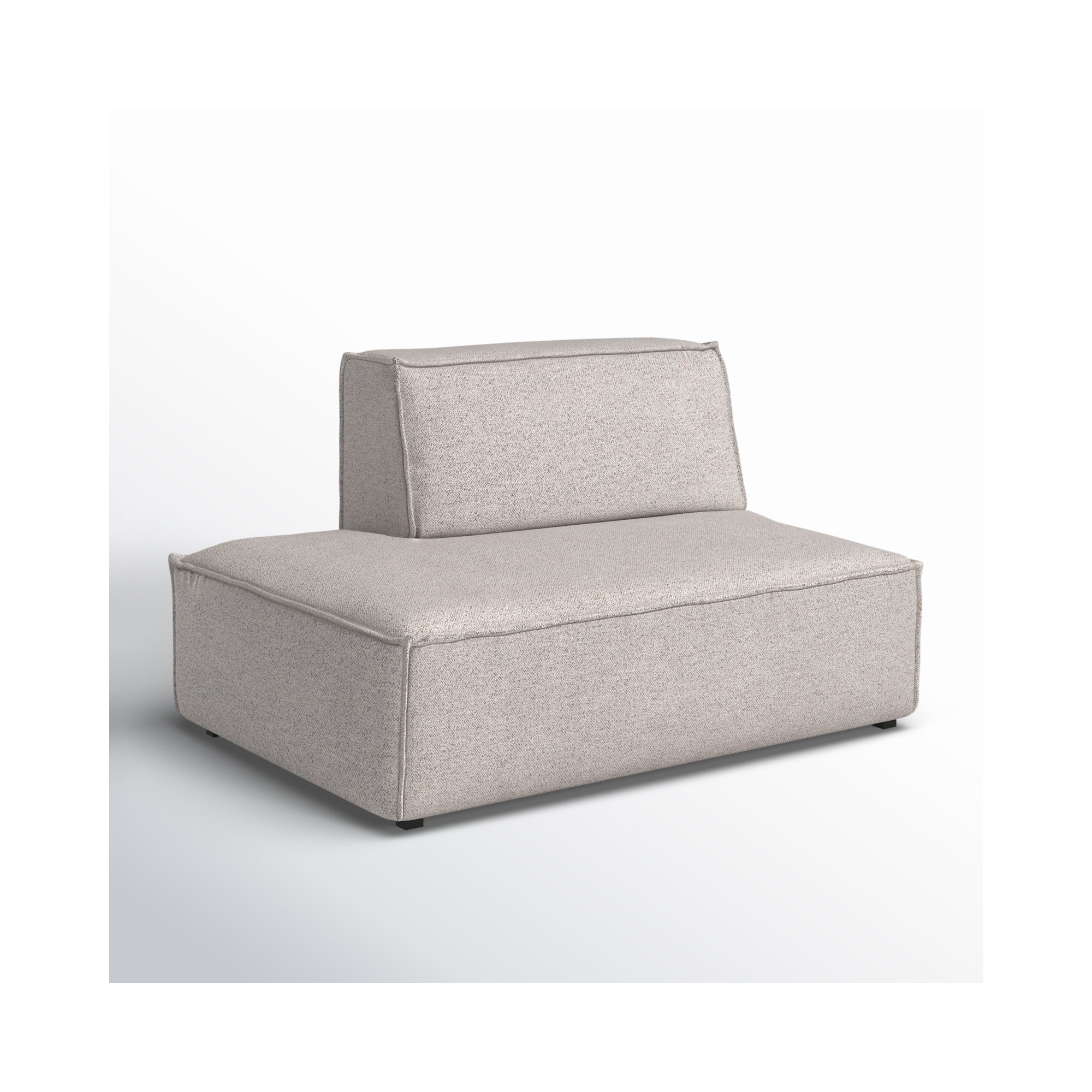 Shonnard Upholstered Chaise Lounge, Left Hand Facing, Taupe Performance Boucle