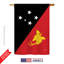 Drapeau maison en polyester 2 côtés papouasie-nouvelle-guinée-18887146