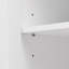 Armoire de rangement double en MDF pour salle de bain et bureau avec tablette réglable - blanc-1604678662-1604678660