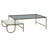 Sonoma 52" Nesting Coffee Table with Glass and Marble Top