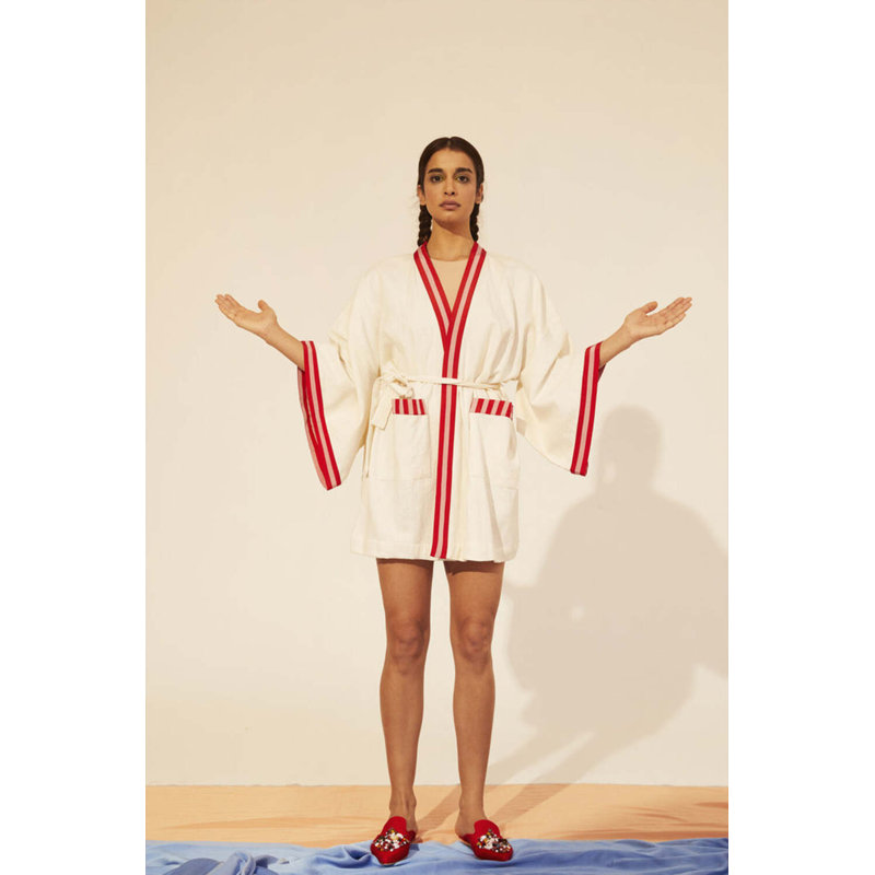 Short Pesthamal Kimono Red