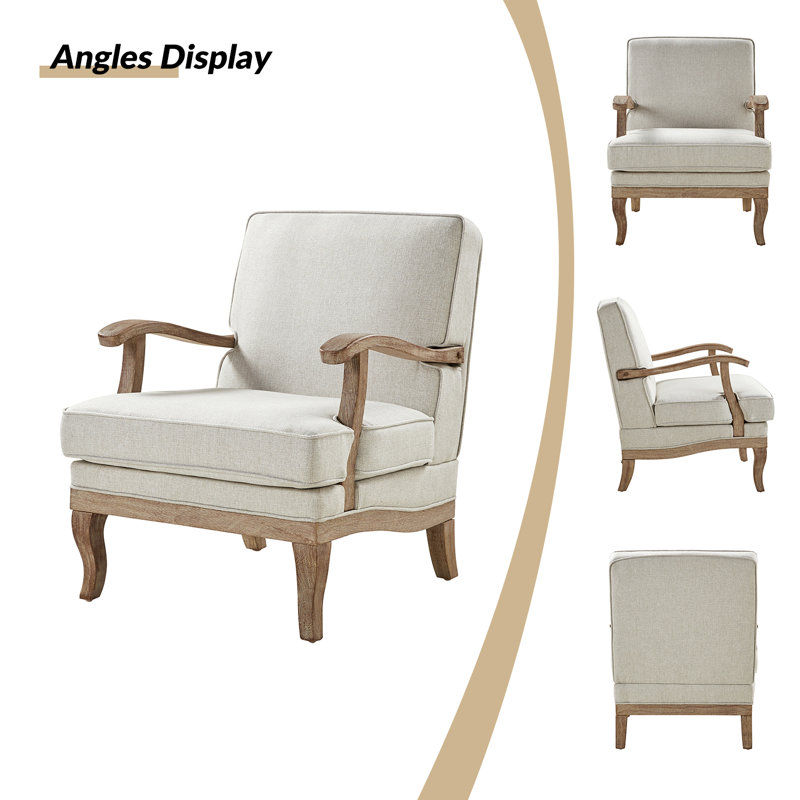 Upholstered Armchair, Pewter