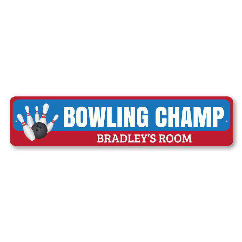 Plaque de Bowling, H 6 po x l 24 po x P 0,063 po