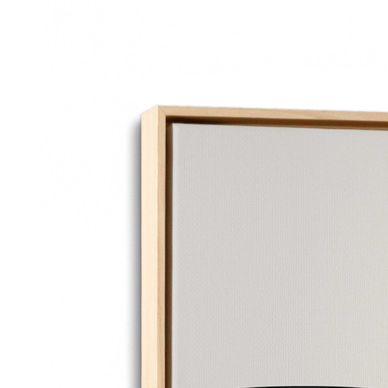 Modern Coffee Guide, reproduction sur toile dans un cadre, H 12,75 po x l 8,75 po, Érable américain