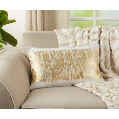 Agatha Rectangular Cotton Pillow Cover & Insert