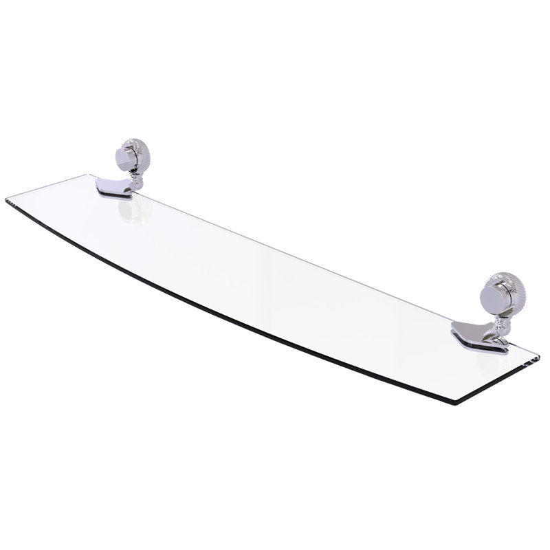 Tablette murale Venus, Chrome poli, l 24 po x L 5,5 po