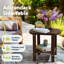 Table d'appoint extérieure 17 po 2 niveaux-870705049