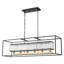 Luminaire suspendu en cristal pour îlot de cuisine à 6 lumières Dzesika