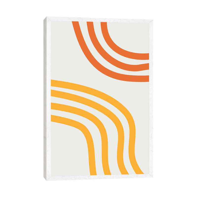 Linea V - Print on Canvas, 101.6 cm H x 66.04 cm W, White Framed
