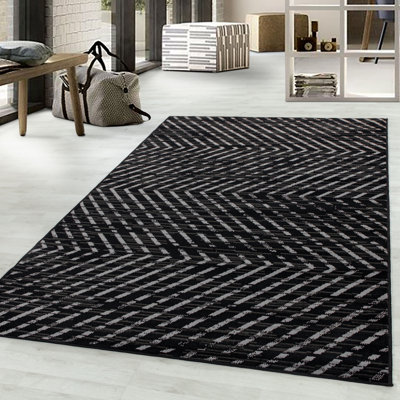 Leavy Abstract Flatweave Area Rug