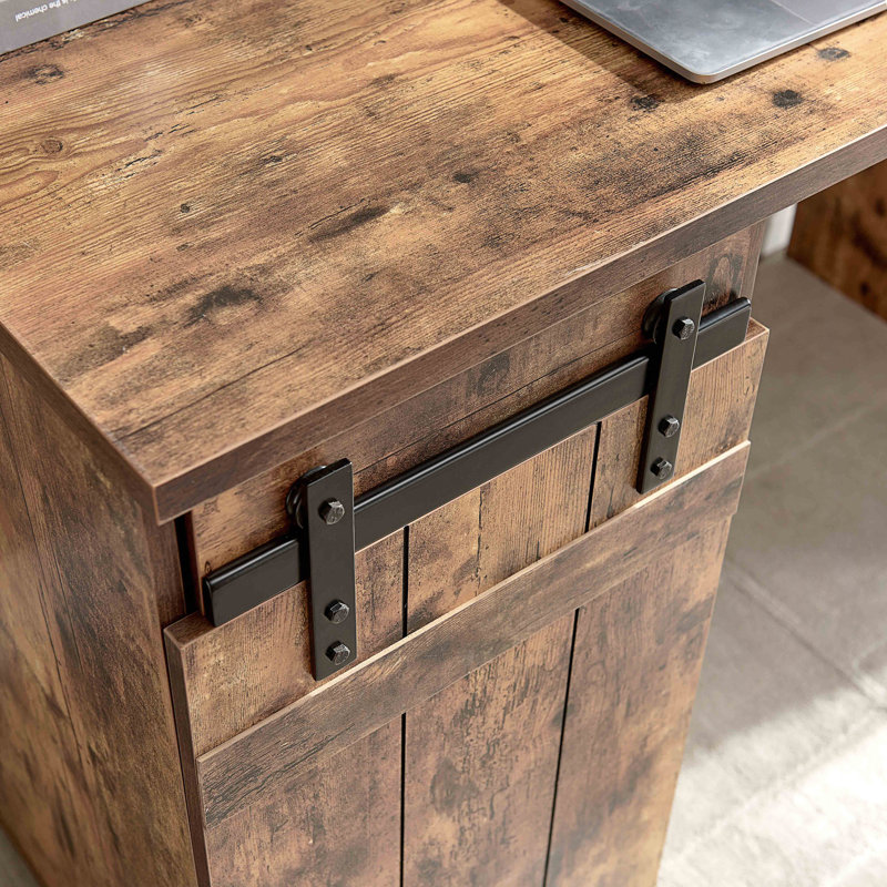 Bureau moderne avec une armoire et trois tablettes, Wood