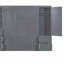 Grand lit escamotable mural avec placard, tiroirs et tablettes, gris-878989807