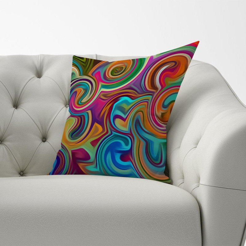 Libbey Abstract Square Cushion