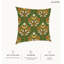 Housse de coussin floral en polyester