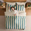 Ensemble d'édredon à lit rayé 7 pièces avec draps et taies d'oreiller Nestl-128727128-128727130