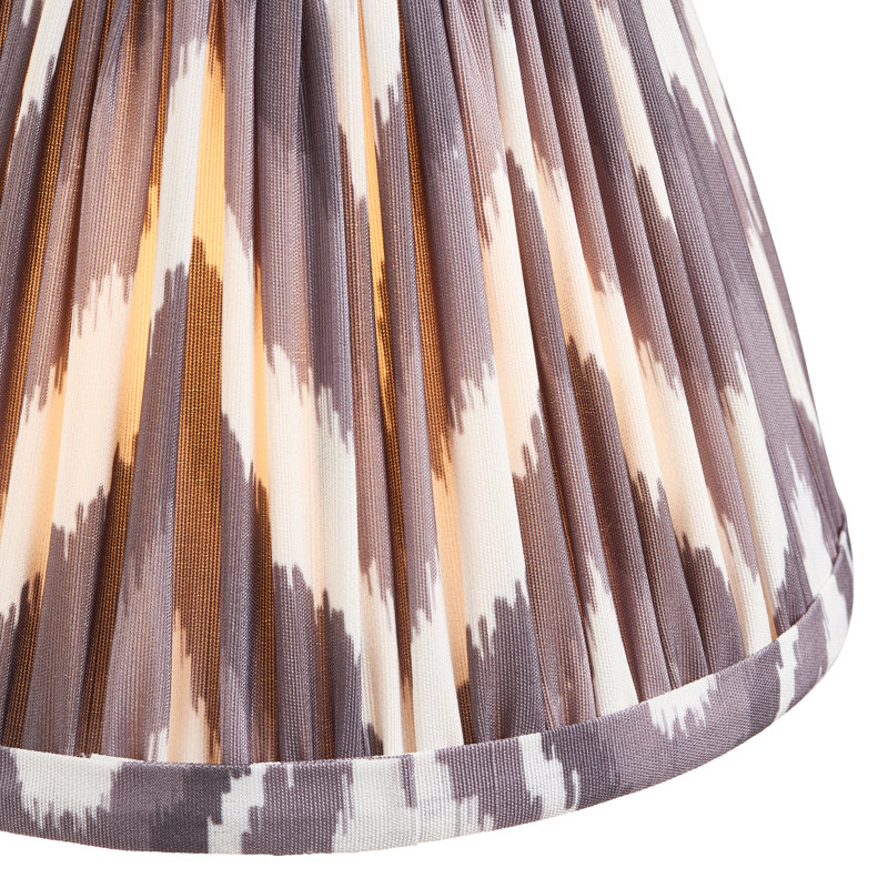 Zigzag 16cm Lamp Shade, Brown