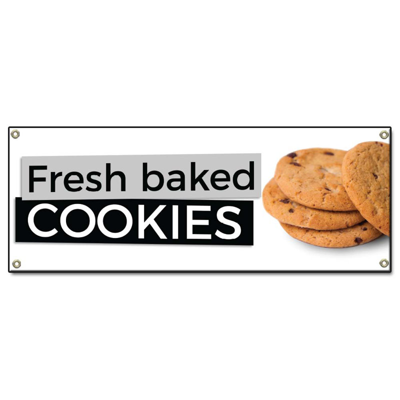Fresh Baked Cookies 24" X 72" Banner