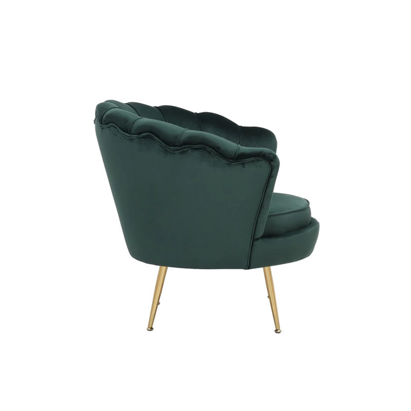 Ellamae Velvet Barrel Chair