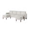 Ensemble de canapé modulaire 3 pièces en velours côtelé-431560691