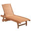 Chaise longue d'extérieur inclinable réglable Audwin