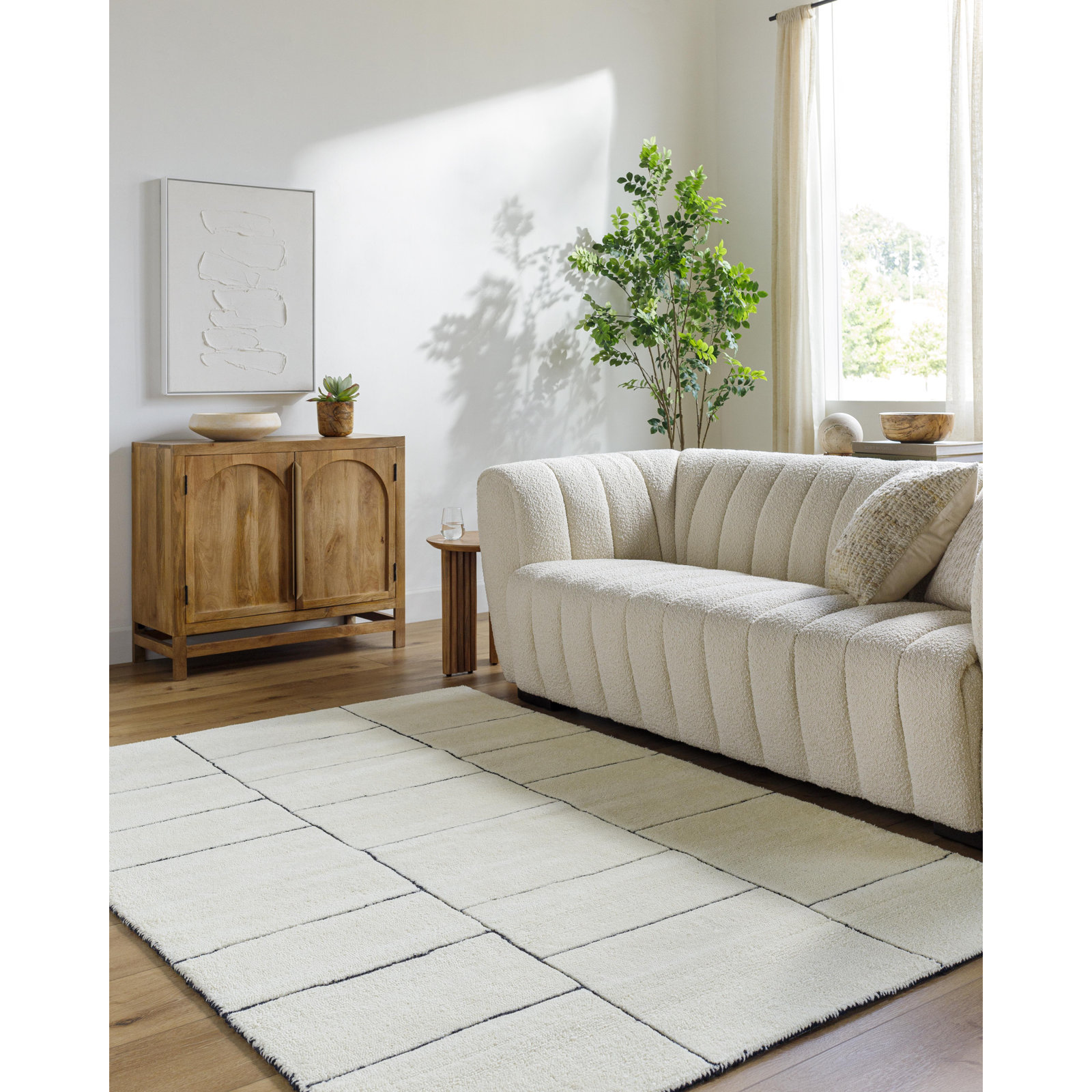 Caely Hand-Tufted Geometric Rug, Rectangle 2' x 3'
