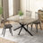 55.11'' -70.86"Retro Rectangular Stretch Dining Table-1799762202
